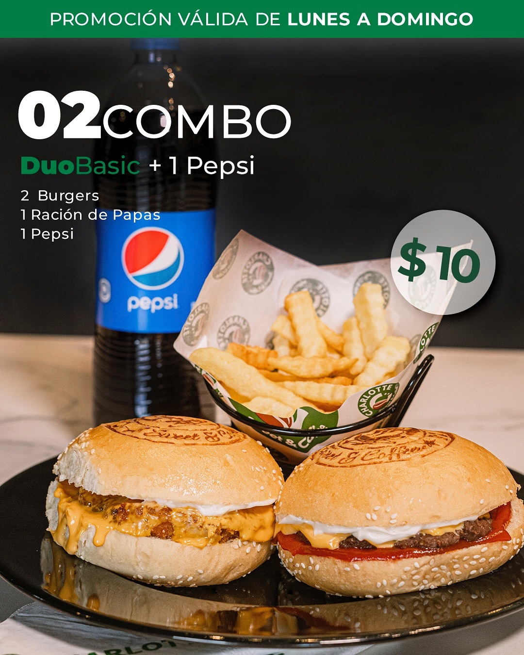 Ahora en 𝐂𝐇𝐀𝐑𝐋𝐎𝐓𝐓𝐄 es mejor comer en 𝐂𝐎𝐌𝐁𝐎... Por eso te invitamos a venir acompañados. 𝐒𝐌𝐀𝐒𝐇 𝐁𝐔𝐑𝐆𝐄𝐑 𝐃𝐞 𝐜𝐚𝐫𝐧𝐞 Nuestros 𝐏𝐚𝐧𝐞 (1)