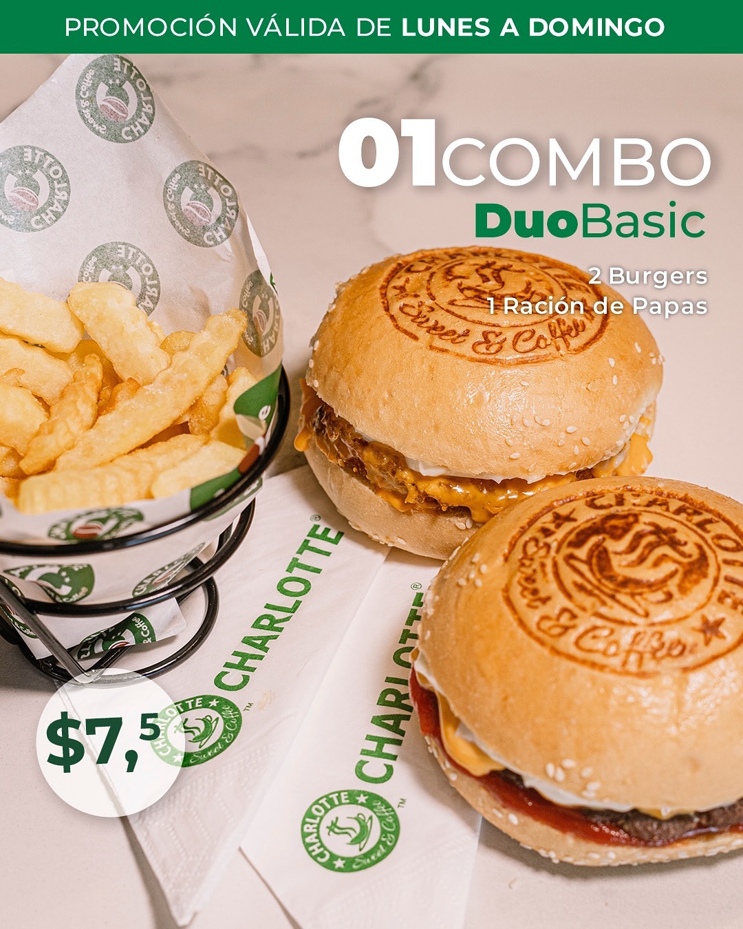 Ahora en 𝐂𝐇𝐀𝐑𝐋𝐎𝐓𝐓𝐄 es mejor comer en 𝐂𝐎𝐌𝐁𝐎... Por eso te invitamos a venir acompañados. 𝐒𝐌𝐀𝐒𝐇 𝐁𝐔𝐑𝐆𝐄𝐑 𝐃𝐞 𝐜𝐚𝐫𝐧𝐞 Nuestros 𝐏𝐚𝐧𝐞𝐬